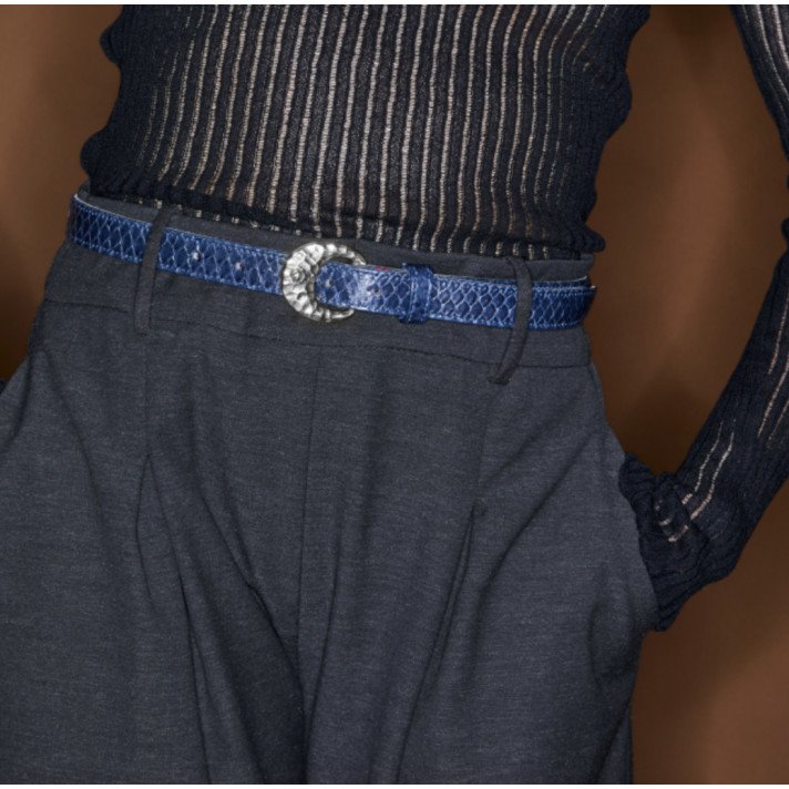 BABY CEINTURE NAVY PYTHON CLARIS VIROT