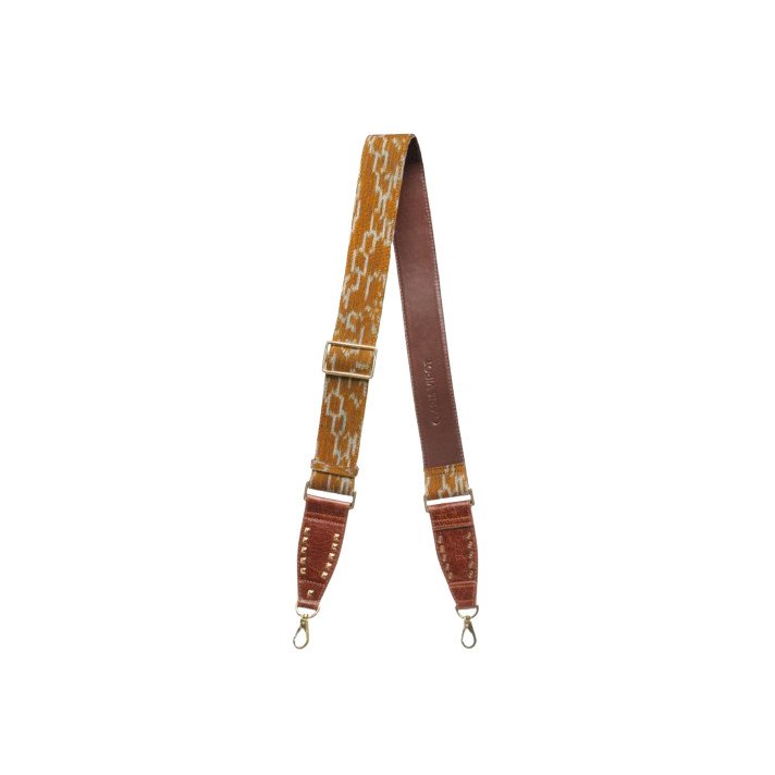 BANDOULIERE TISSUS ENDEK CAMEL/OR CLARIS VIROT