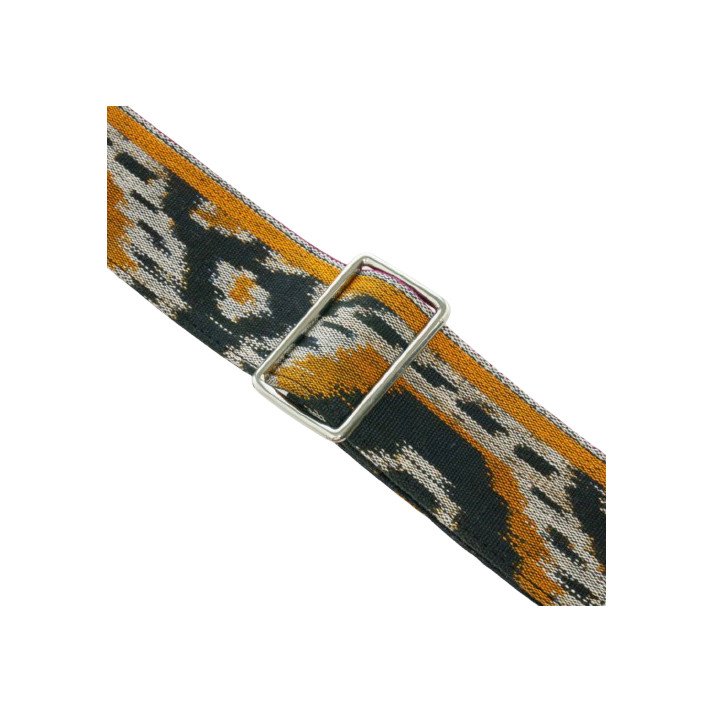 BANDOULIERE TISSUS ENDEK NOIR ARGENT CLARIS VIROT