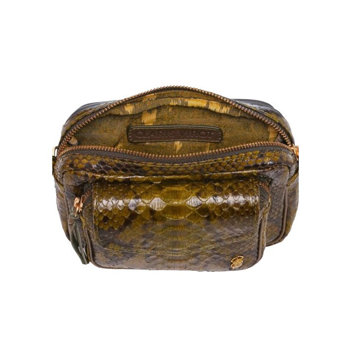 SAC BABY CHARLY PYTHON KAKI CLARIS VIROT