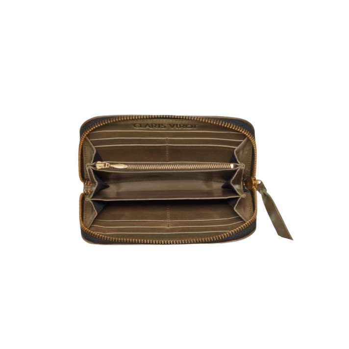 PORTEFEUILLE BOB DARK KAKI CLARIS VIROT