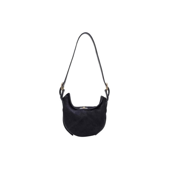 SAC ESTELLE VEAU VELOURS NOIR CLARIS VIROT