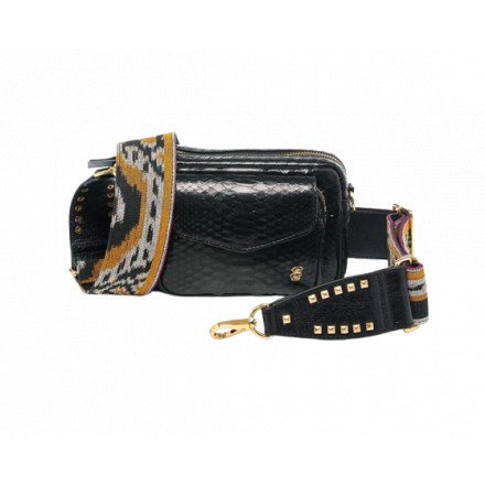 SAC BABY CHARLY PYTHON NOIR OR CLARIS VIROT