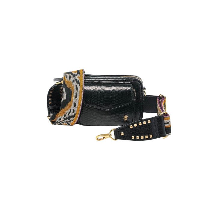 SAC BABY CHARLY PYTHON NOIR OR CLARIS VIROT