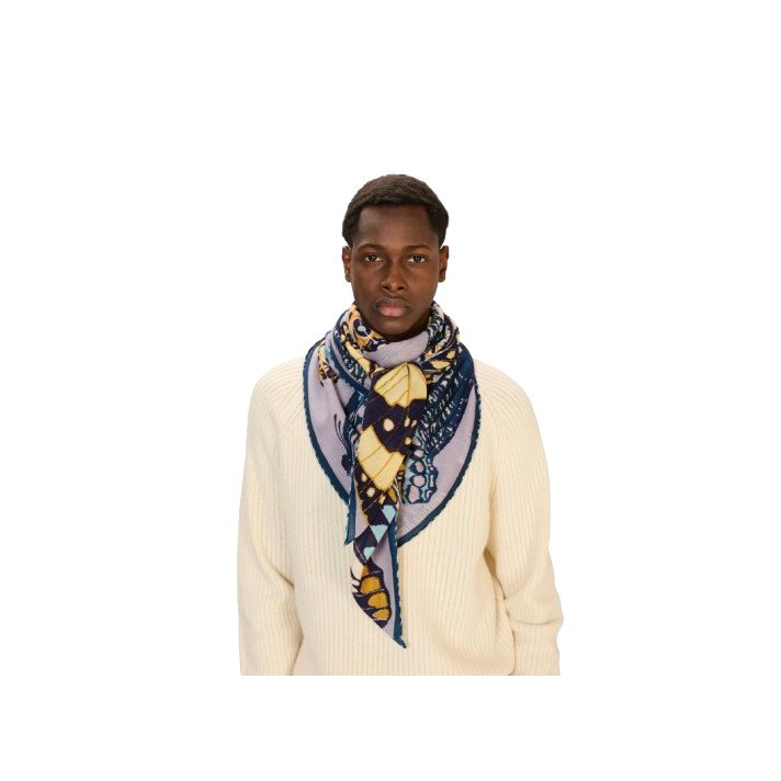 CARRE 130 PAPILLONS GRIS INOUI EDITIONS