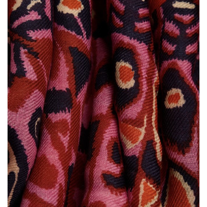 CARRE 130 PAPILLONS ROUGE INOUI EDITIONS