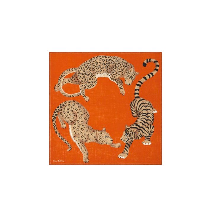 CARRE 130 JORGEN ORANGE INOUI EDITIONS