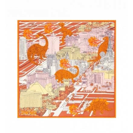 CARRE 65 VEGAS ORANGE INOUI EDITIONS