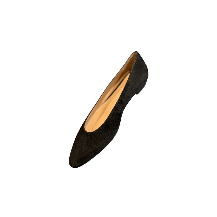 AMELIA FLAT DAIM NOIR GIANVITO ROSSI