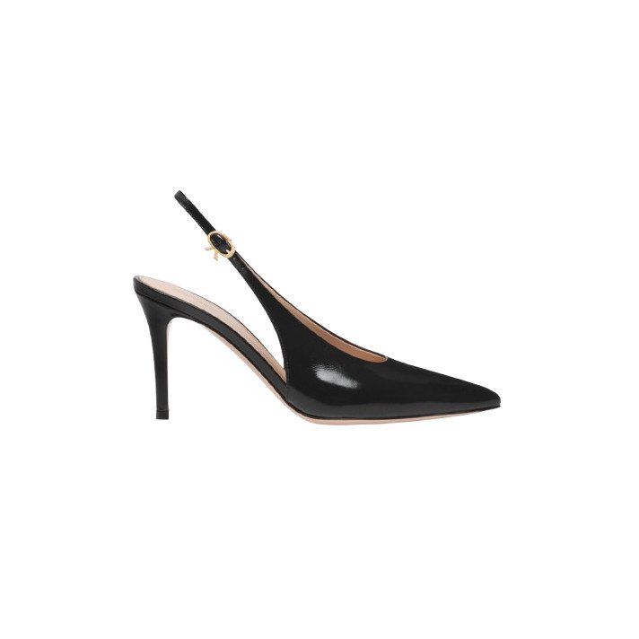 ROBBIE SLING VERNIS 85 NOIR GIANVITO ROSSI