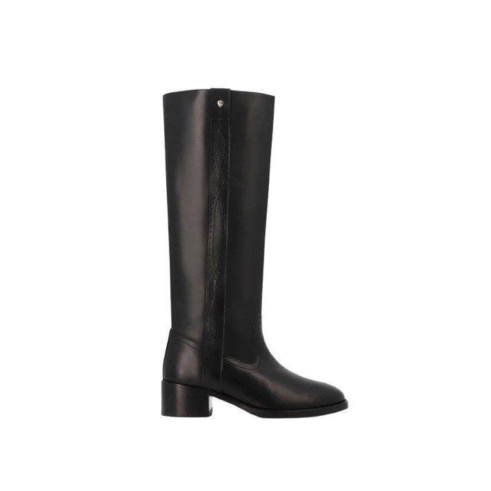 BOTTES DUNE CUIR NOIR SOCQUES