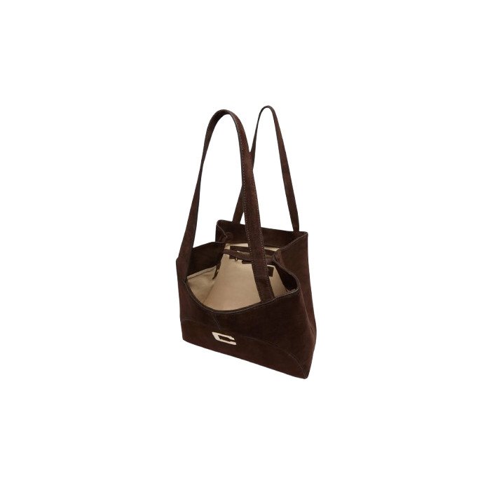 SAC CLEMENCEAU SUEDE MARRON CAREL