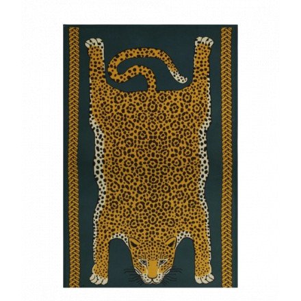 PLAID 130 LEOPARD VERT INOUI EDITIONS