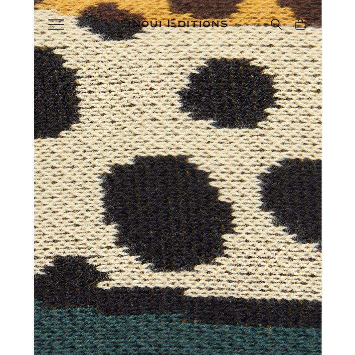 PLAID 130 LEOPARD VERT INOUI EDITIONS