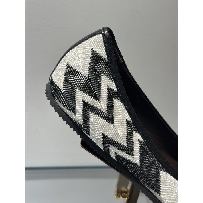 JILL FLAT BALLERINA RASCHEL OPTICAL BLC NO MISSONI