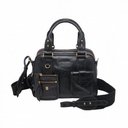 SAC RICHIE CUIR NOIR CLARIS VIROT