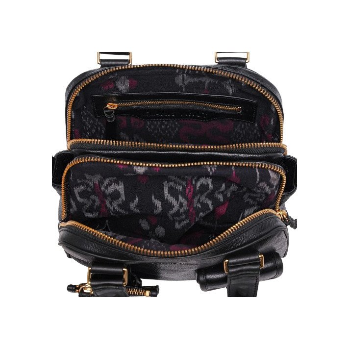 SAC RICHIE CUIR NOIR CLARIS VIROT