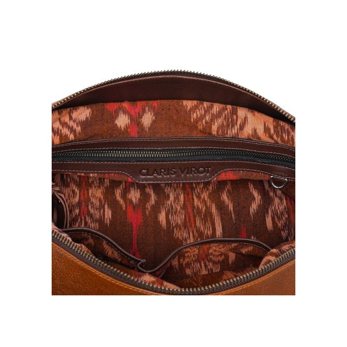 SAC JUNO SUEDE TABAC CLARIS VIROT