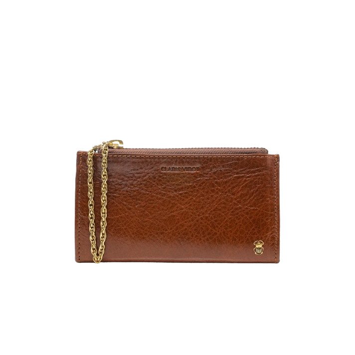 ACHILLE PORTE MONNAIE TABAC CLARIS VIROT