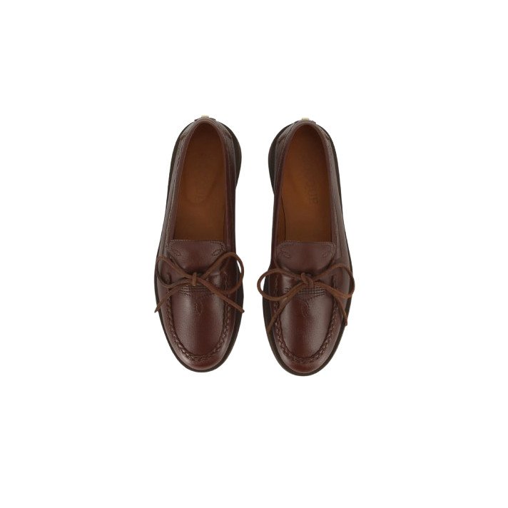 MOC TOTEM CUIR MARRON SOCQUE PARIS