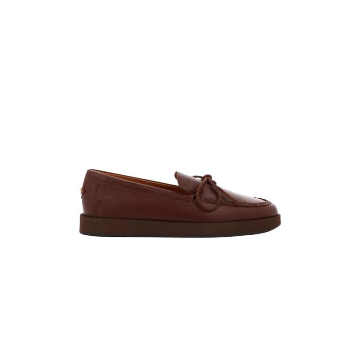 MOC TOTEM CUIR MARRON SOCQUE PARIS