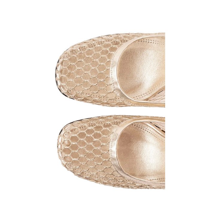 BEATRIZ SLIMBACK MESH GOLD SOULIERS MARTINEZ