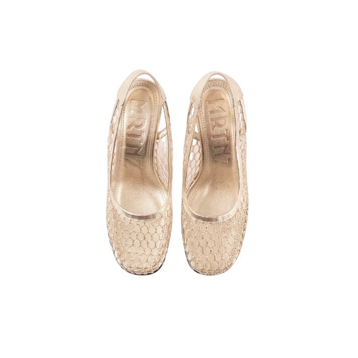 BEATRIZ SLIMBACK MESH GOLD SOULIERS MARTINEZ