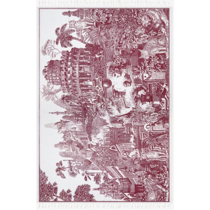 FOUTA 140 PIRANESI ROUGE INOUI ÉDITIONS