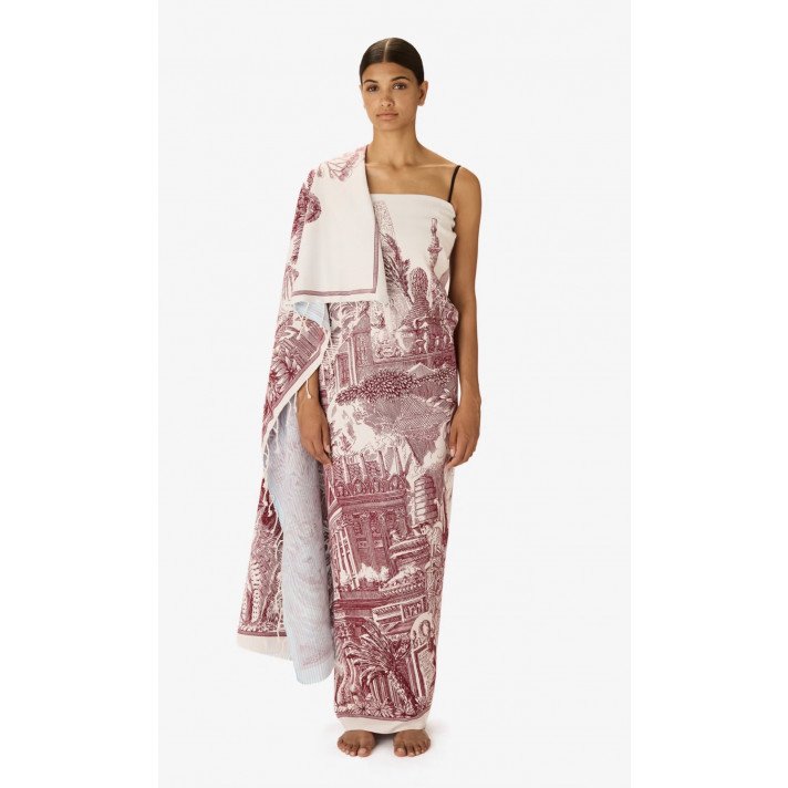 FOUTA 140 PIRANESI ROUGE INOUI ÉDITIONS