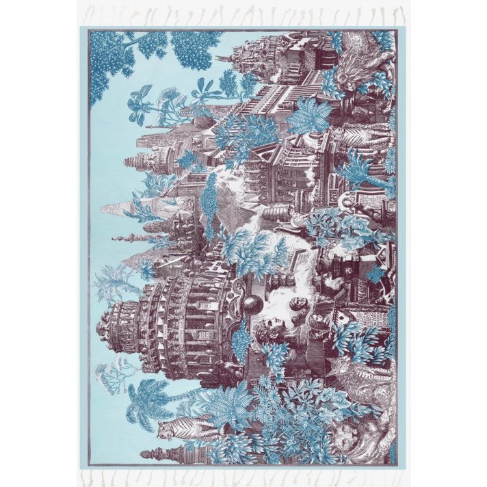 FOUTA 140 PIRANESI TURQUOISE INOUI EDITIONS