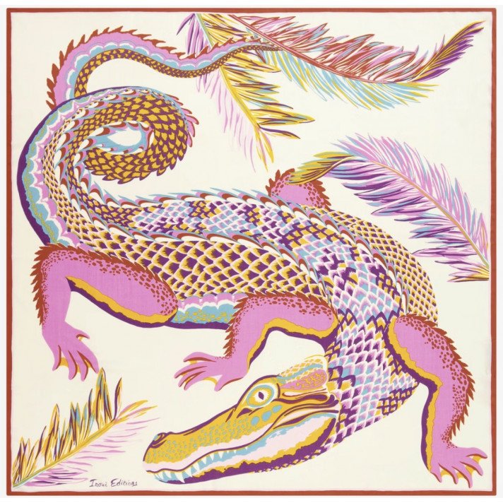 CARRE 100 CROCO BLANC INOUI ÉDITIONS