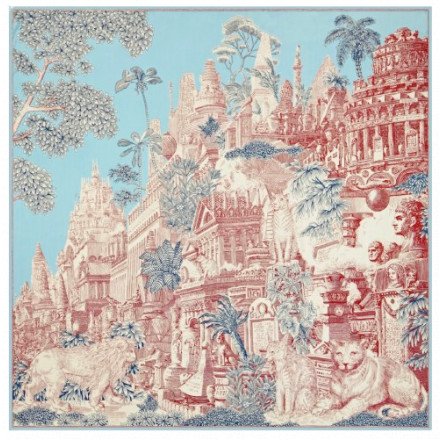 CARRE 130 PIRANESI TURQUOISE INOUI EDITIONS