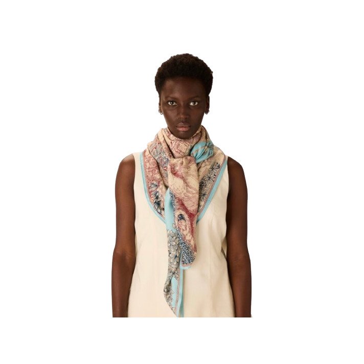 CARRE 130 PIRANESI TURQUOISE INOUI EDITIONS