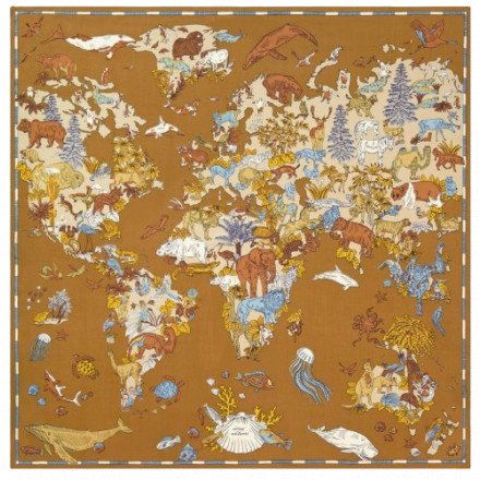 CARRE 130 ATLAS BEIGE INOUI EDITIONS