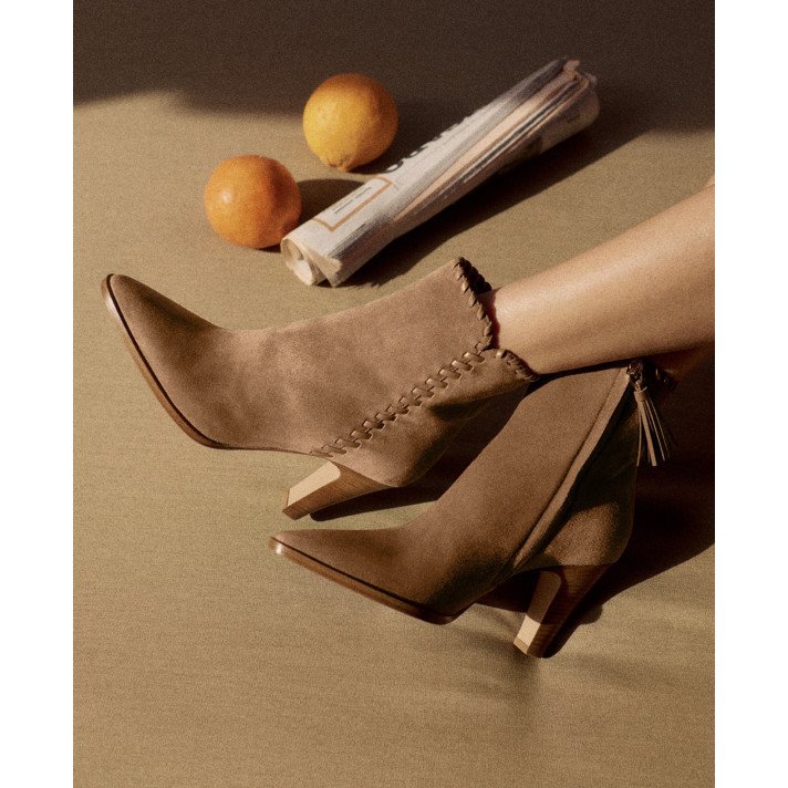 ZAIRA BOTTINE CAMEL GIANVITO ROSSI