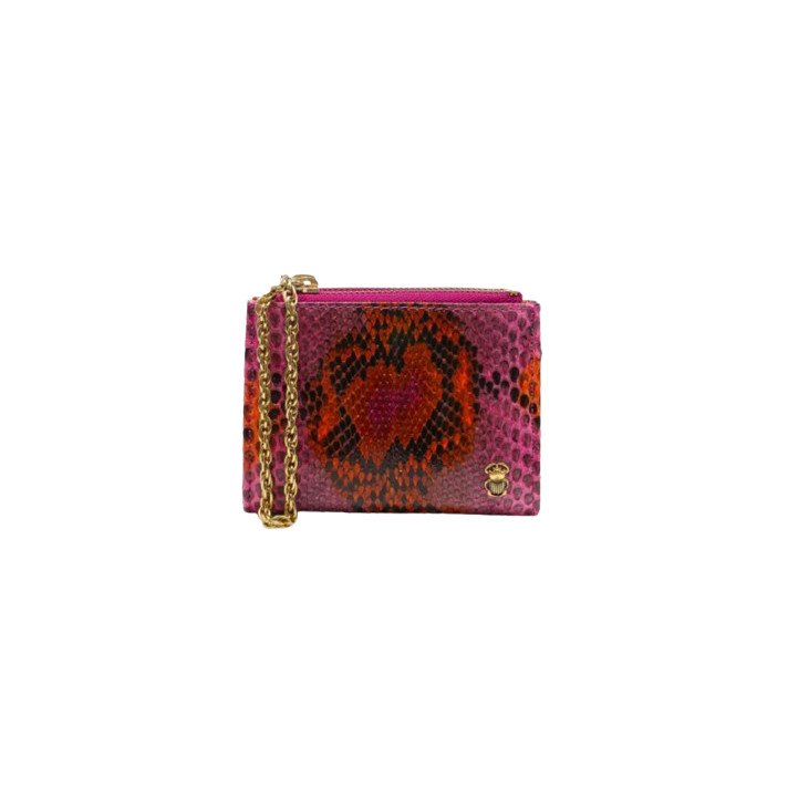 PORTE MONNAIE HECTOR PYTHON ABRICOT CV