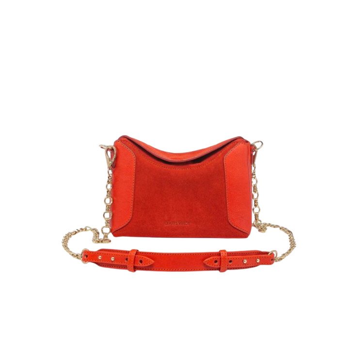MINI GAIA SAC SUEDE COQUELICOT CV