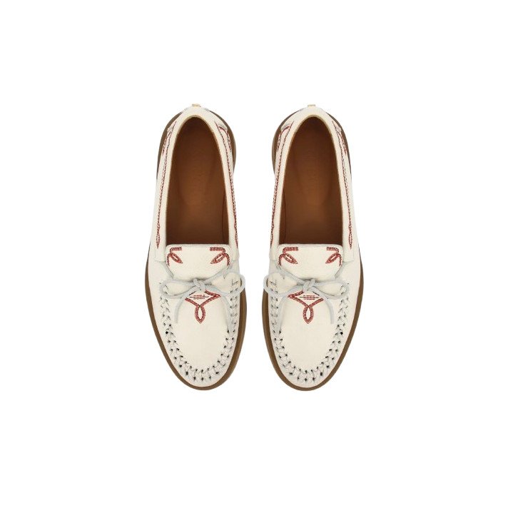 TOTEM MOC CUIR CREME SOCQUE PARIS