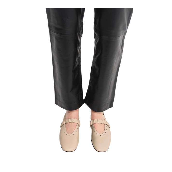 JUNE BAL CUIR BISCUIT SOCQUE PARIS