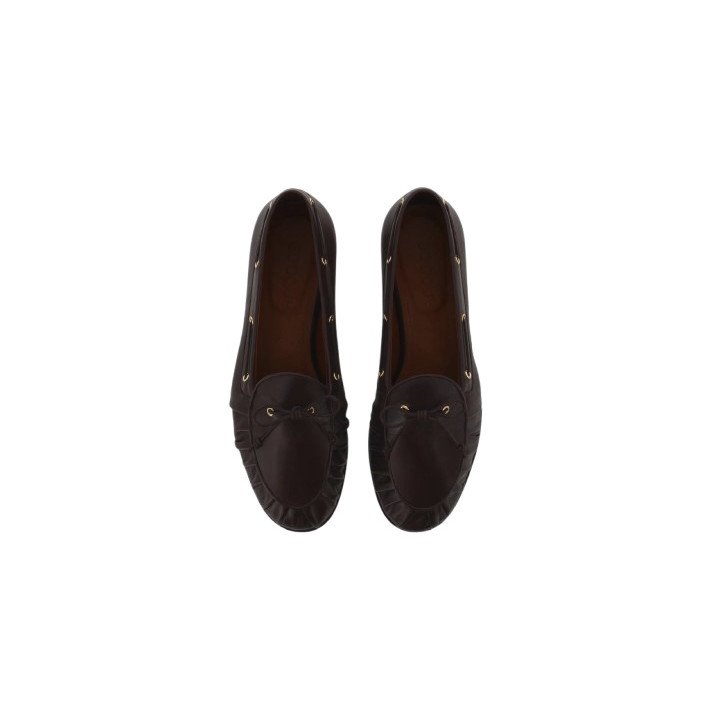 COMO MOC CUIR CHOCOLAT SOCQUES PARIS