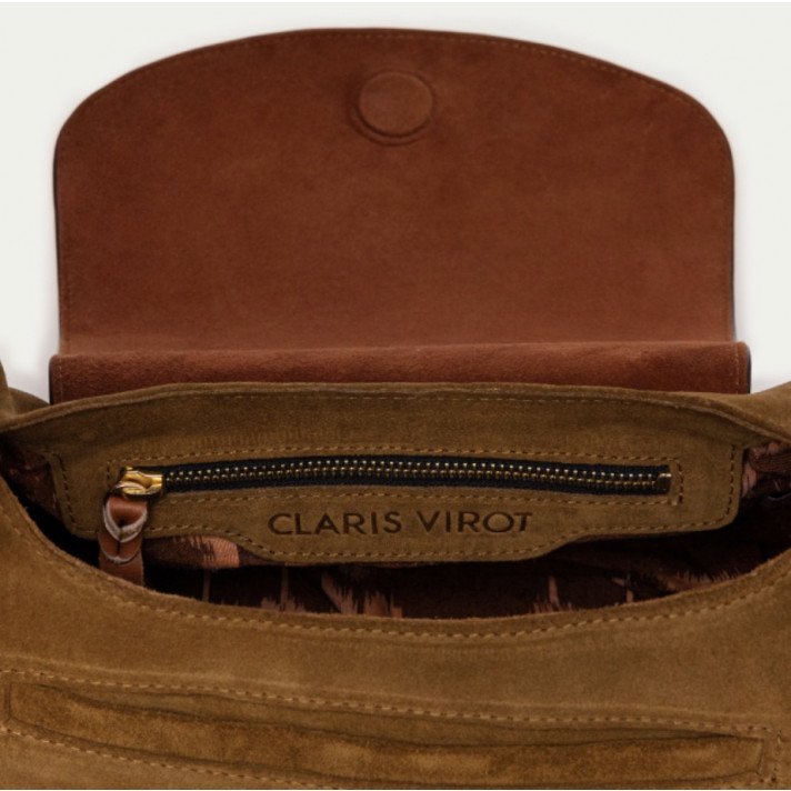 SAC MARINE CUIR TABAC CLARIS VIROT