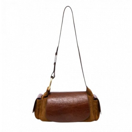 SAC MARINE CUIR TABAC CLARIS VIROT