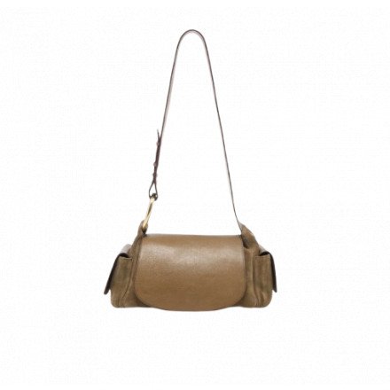 SAC MARINE CUIR TAUPE CLARIS VIROT