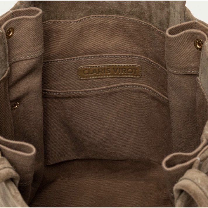 SAC JOSEPH VEAU VELOURS TAUPE CLARIS VIROT