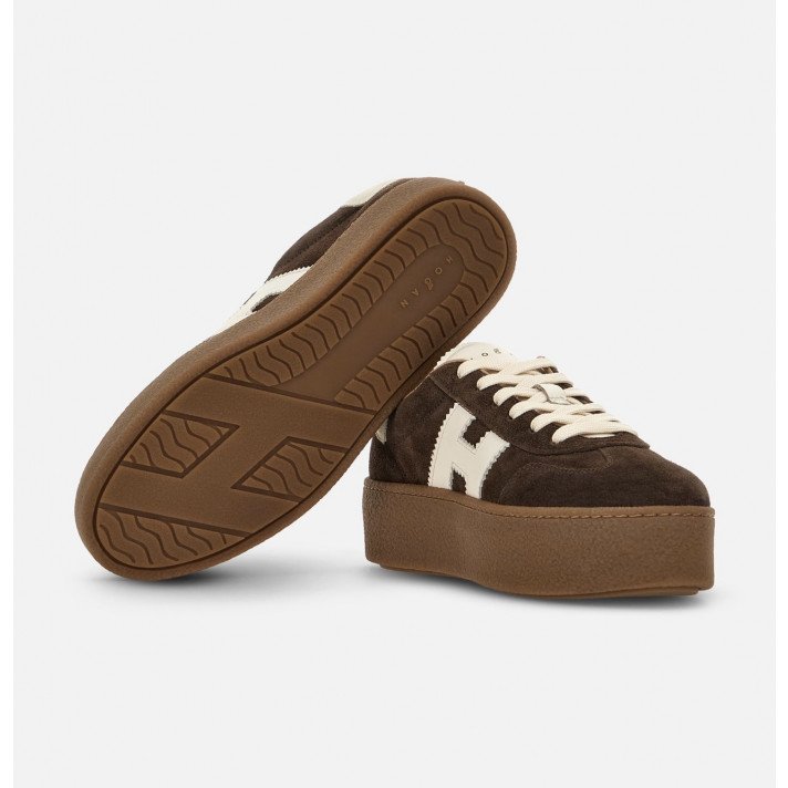 HXW6980 SNEAKERS DOUBLE COOL CHOCOLAT HOGAN