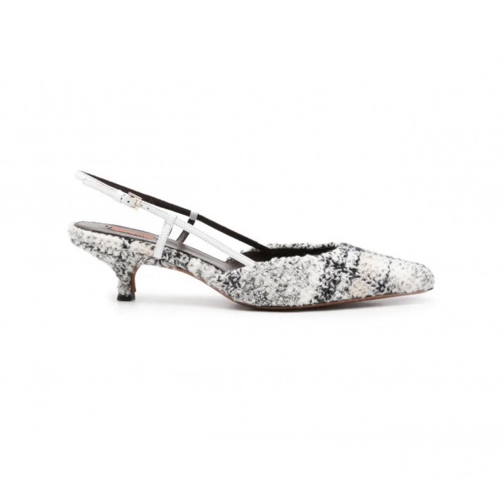FIONA SLINGBACK BLANC/NOIR MISSONI