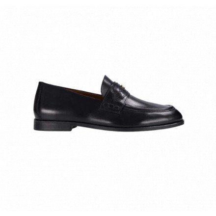MOCASSIN RINGO NOIR CUIR SOCQUE PARIS