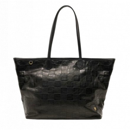 CABAS MARNY EMBOSSE CHECK NOIR CLARIS VIROT