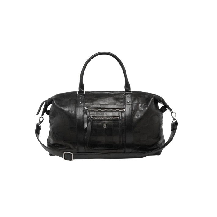 SAC ROGER XS EMBOSSE CHECK NOIR CLARIS VIROT