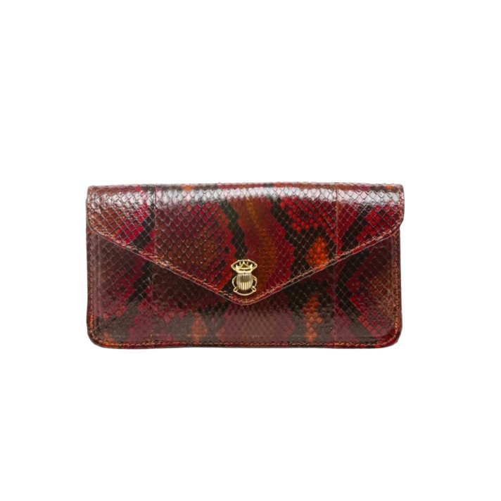 PORTE FEUILLE ALEX LONG PYTHON MAROVINO CLARIS VIROT
